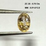0.75 Cts Natural Tanzania Zircon Gemstone Oval Cut 6.9*4.9 MM ZC20