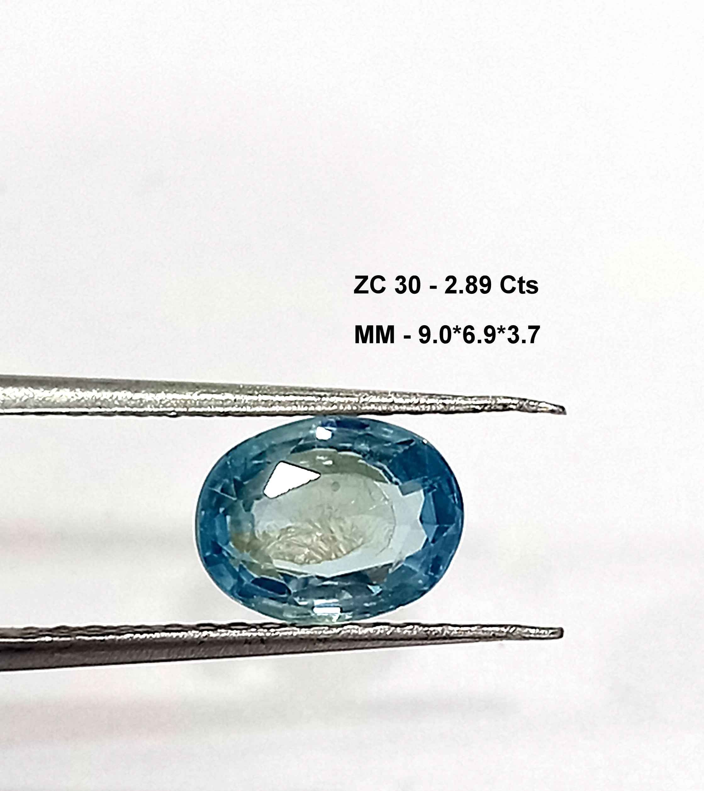 NaturalZirconGemstone1_8574244a-51cb-44c7-80b3-8f9bab7ffed7 2.89 Cts Natural Cambodian Zircon Gemstone Oval Cut 9*6.9 MM ZC30