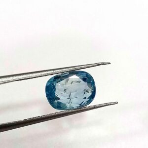 4.17 Cts Natural Cambodian Zircon Gemstone Oval Cut Blue Color 9.7*7.2 MM ZC57