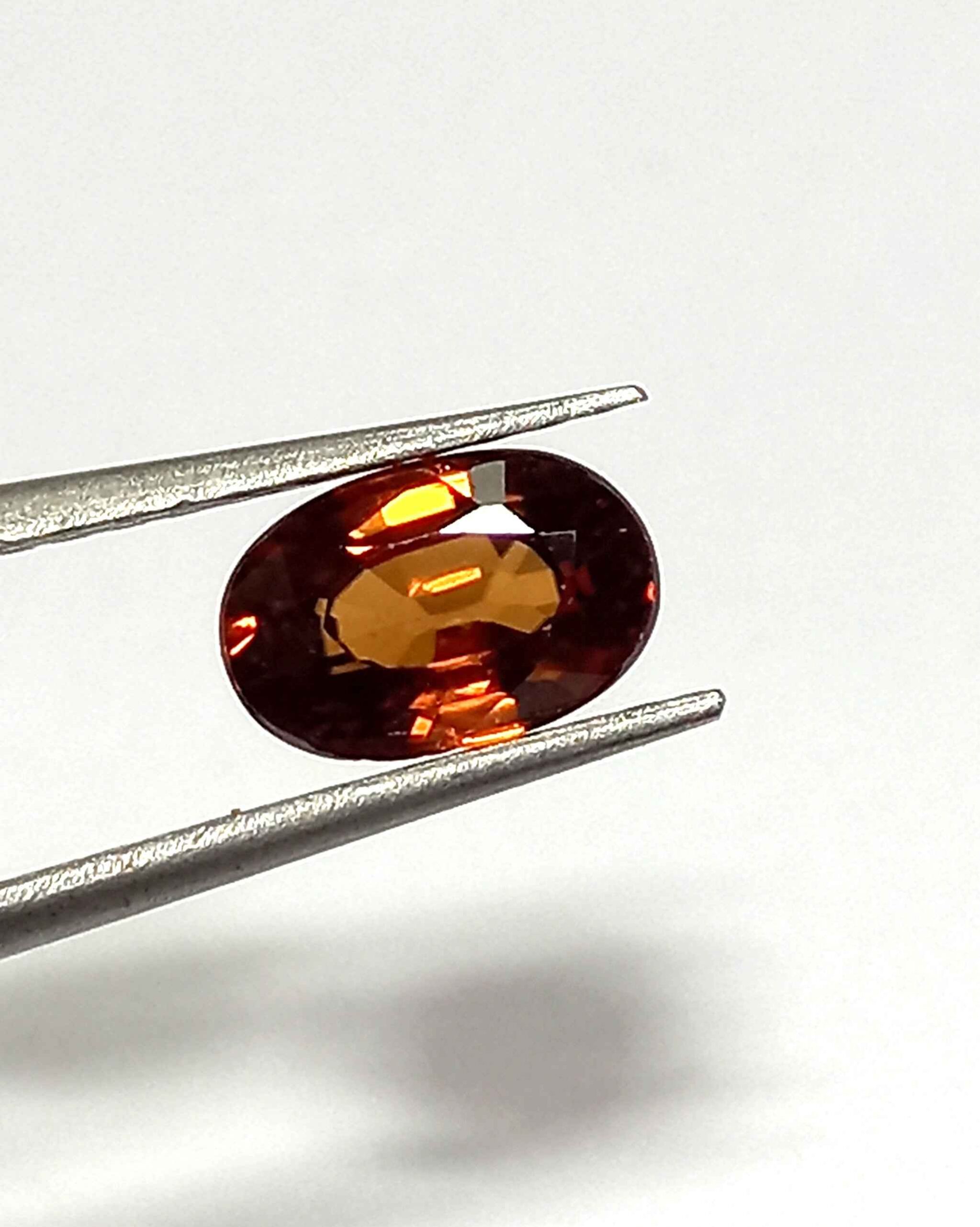 1.82 Cts Natural Tanzania Zircon Gemstone Oval Cut Brown Color 8.4*5.5 MM ZC13