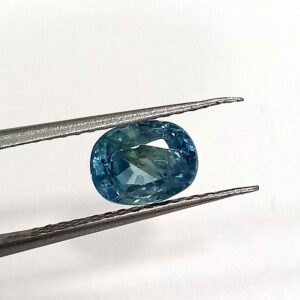 2.88 Cts Natural Cambodian Zircon Blue Oval Cut Gemstone 8.4*6.6 MM ZC66