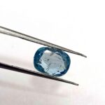 4.17 Cts Natural Cambodian Zircon Gemstone Oval Cut Blue Color 9.7*7.2 MM ZC57
