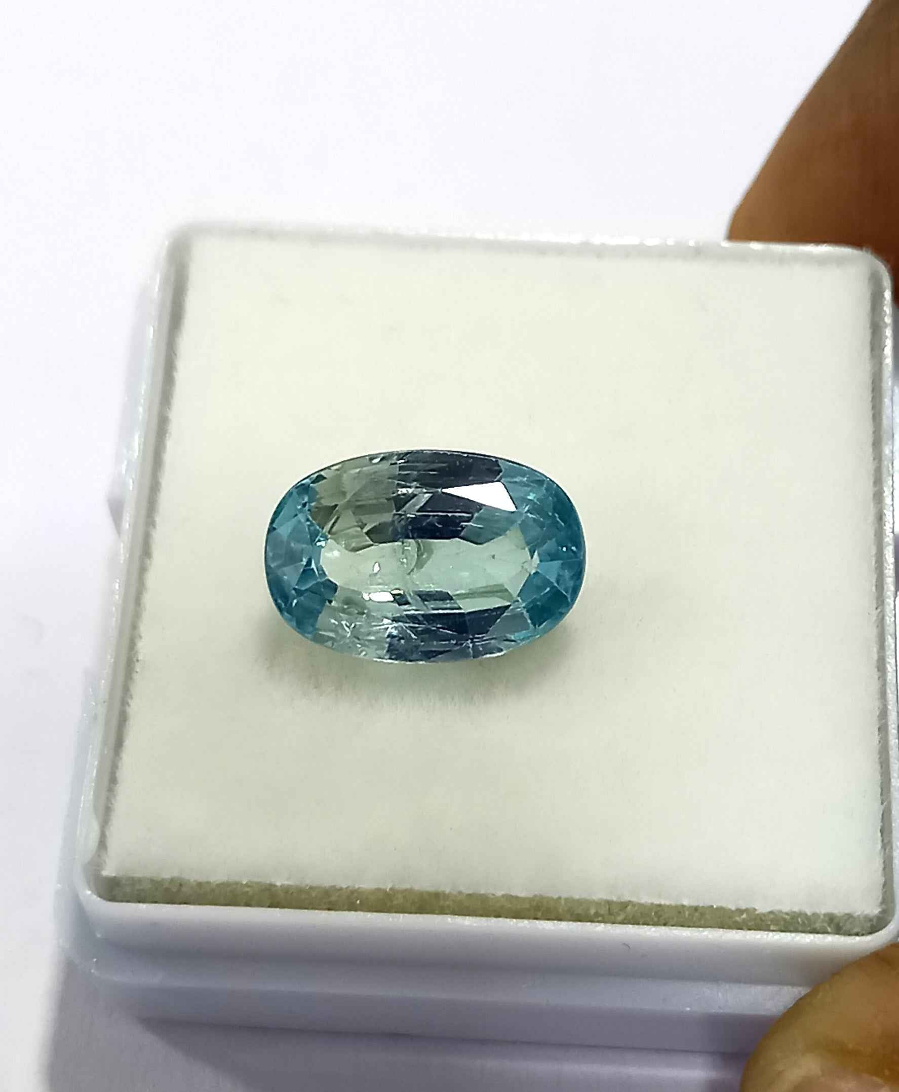 NaturalZirconGemstone4_2e604c65-894d-4b3f-a6af-074dfb21bd33 3.53 Cts Natural Cambodian Zircon Blue Gemstone Oval Cut 11.7*7.3 MM ZC43