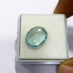 4.46 Cts Cambodian Blue Zircon Gemstone Oval Cut 13.1*10.5 MM ZC31