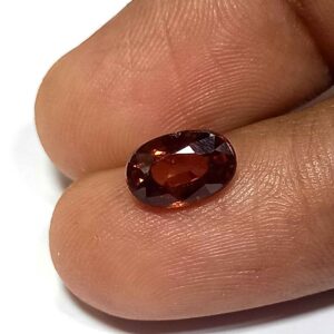 1.82 Cts Natural Tanzania Zircon Gemstone Oval Cut Brown Color 8.4*5.5 MM ZC13