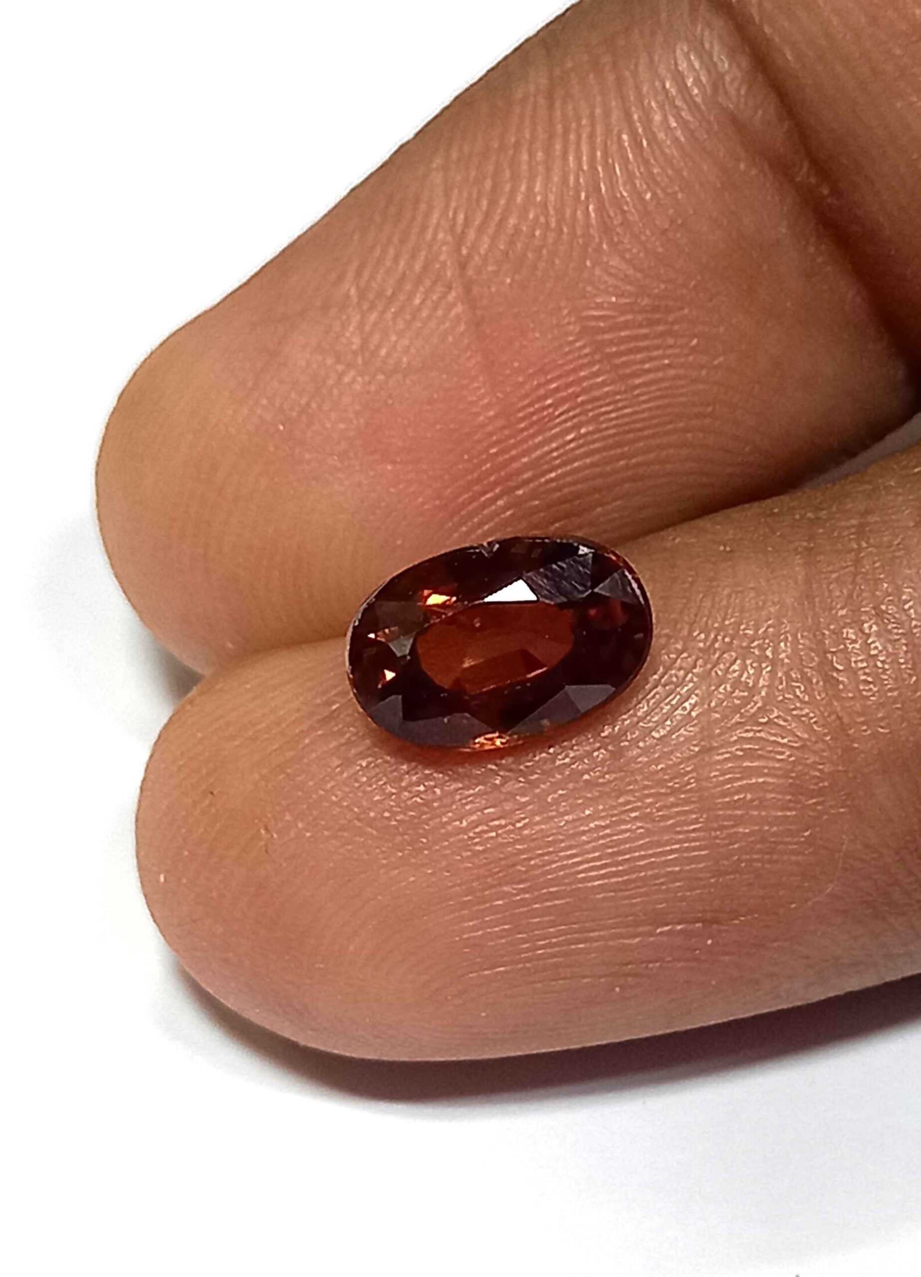 1.82 Cts Natural Tanzania Zircon Gemstone Oval Cut Brown Color 8.4*5.5 MM ZC13