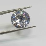 15.26 Cts Natural Cambodian Zircon Gemstone Round Cut White Color 14*14 MM ZC27