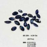 4.39 Cts 20 Pcs Blue Sapphire Natural Australian Gemstone Marquise Cut 5.3-3.8 MM BS209