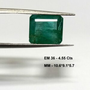 4.55 Cts Natural Zambian Emerald Octagon Cut 10.6*9.1 MM EM36