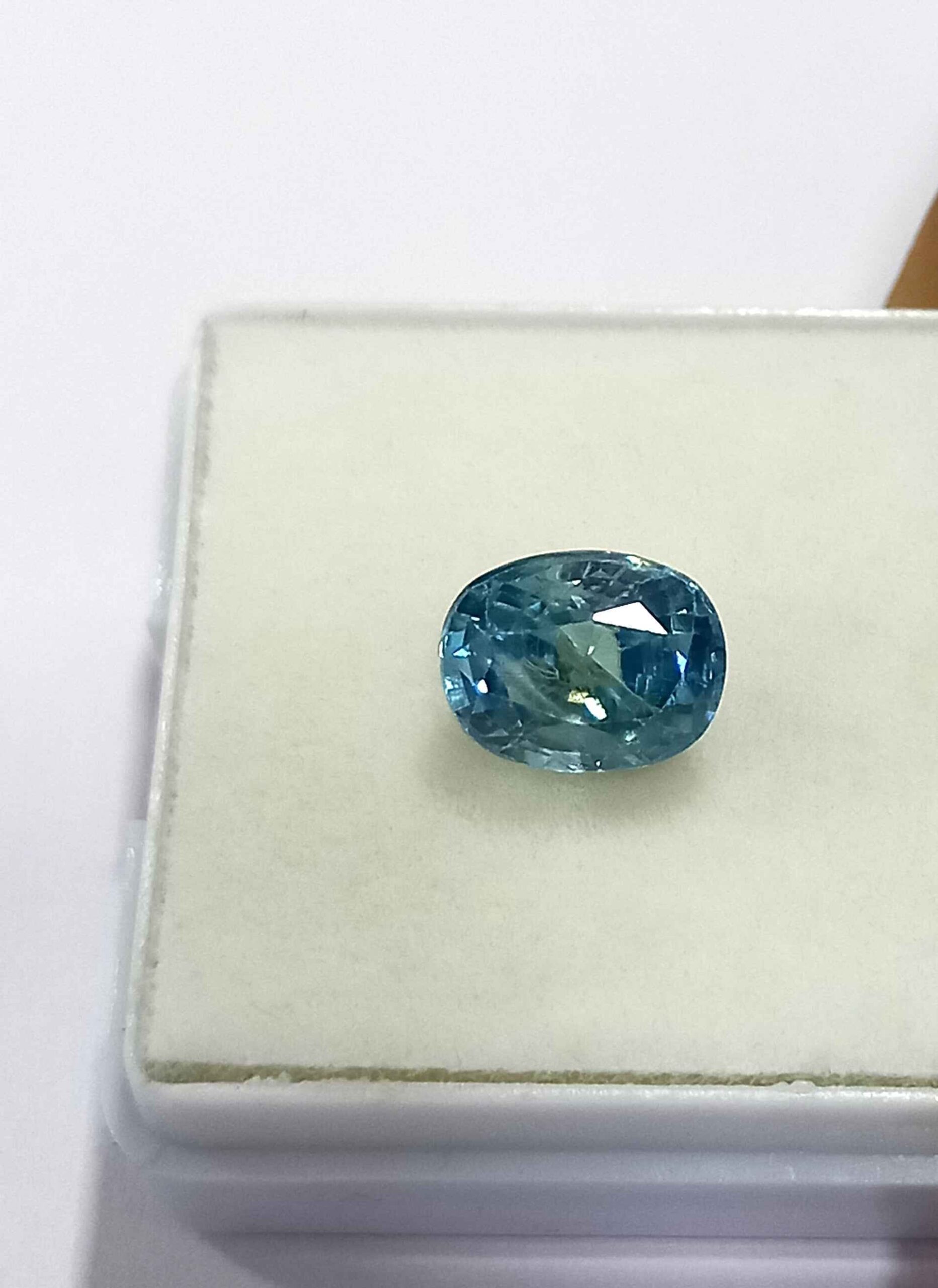 Natural_Zircon_Gemstone_4 2.88 Cts Natural Cambodian Zircon Blue Oval Cut Gemstone 8.4*6.6 MM ZC66