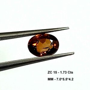 1.73 Cts Oval Cut Natural Tanzania Zircon Gemstone 7*5.5 MM ZC15