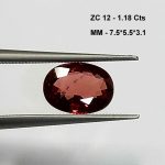 1.18 Cts Natural Tanzania Zircon Gemstone Oval Cut 7.5*5.5 MM ZC12