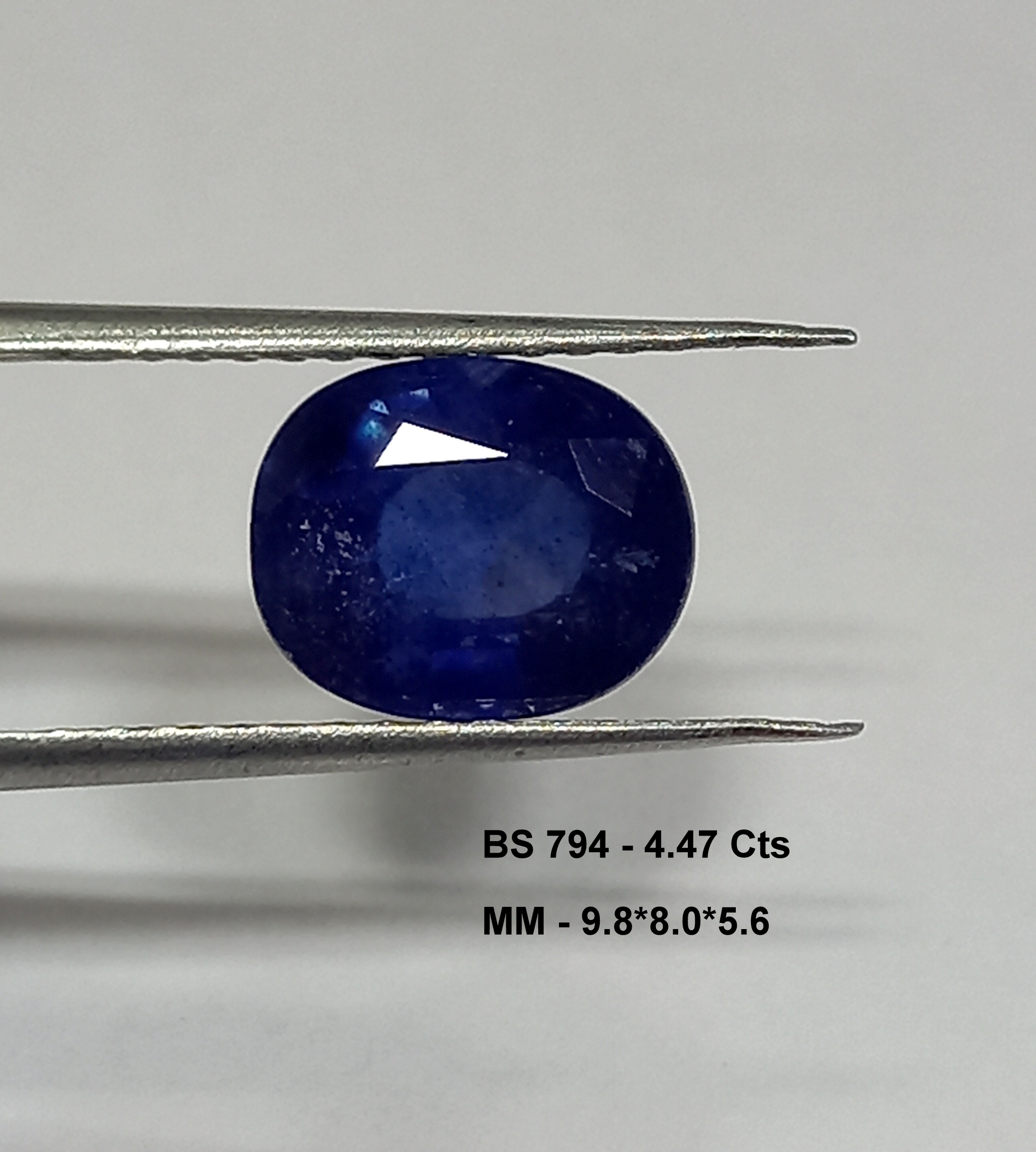 Natural blue sapphire gemstone