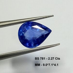 Natural blue sapphire gemstone 1