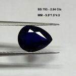 Natural blue sapphire gemstone