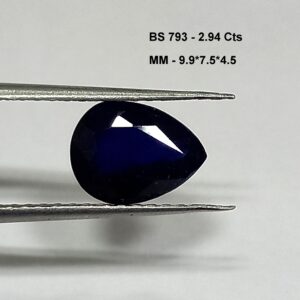 Natural blue sapphire gemstone