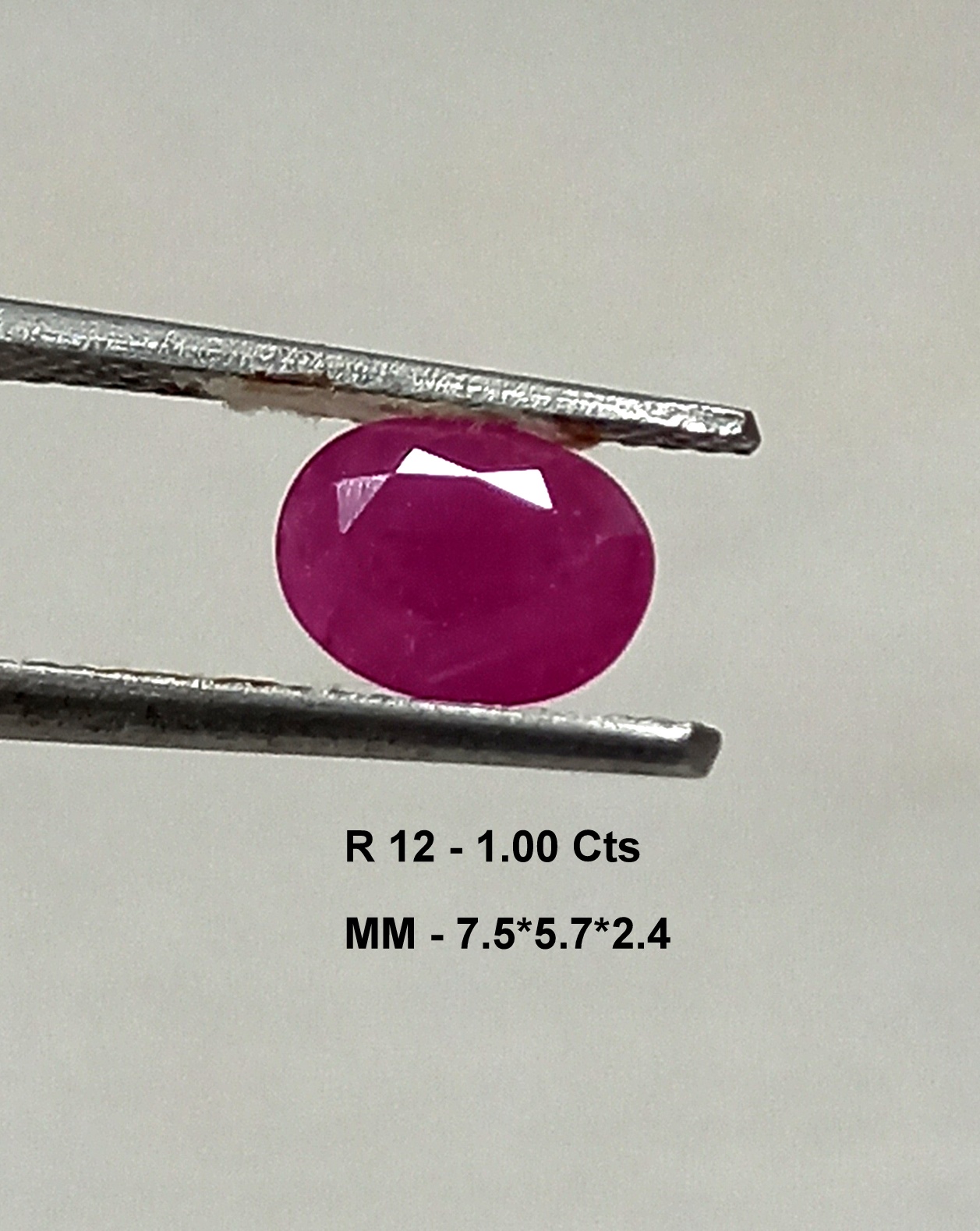 Natural Red Ruby Gemstone 1.00 Cts 1 ruby