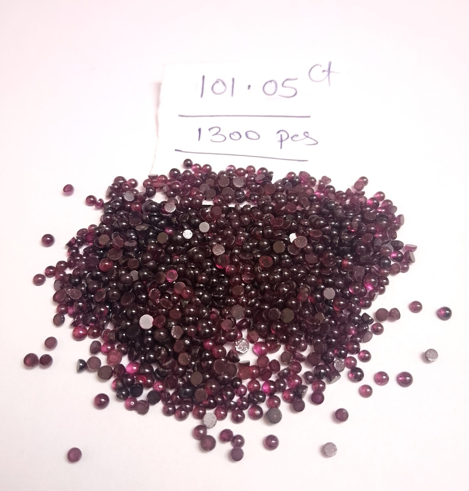 Natural Pink Rhodolite Garnet Round Cabochons