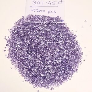 Purple CZ Stones Round Cut