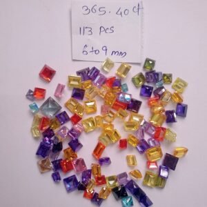 Multi-Color Synthetic CZ Stones