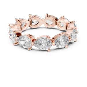 3.13 Cts Pear Cut Certified Lab Grown Gold Diamond Ring