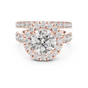 4.82 Cts Round Cut Certified Lab Grown Gold Diamond Ring