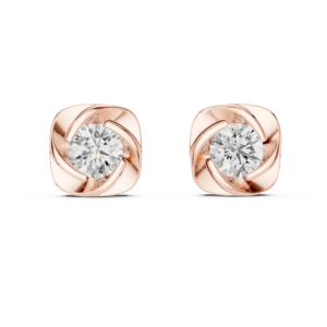 1.80 Cts Solitaire Round Cut Lab Grown Diamond Earrings