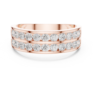 1.32 Cts Round Cut Lab Grown Diamond Gold Men's Ring