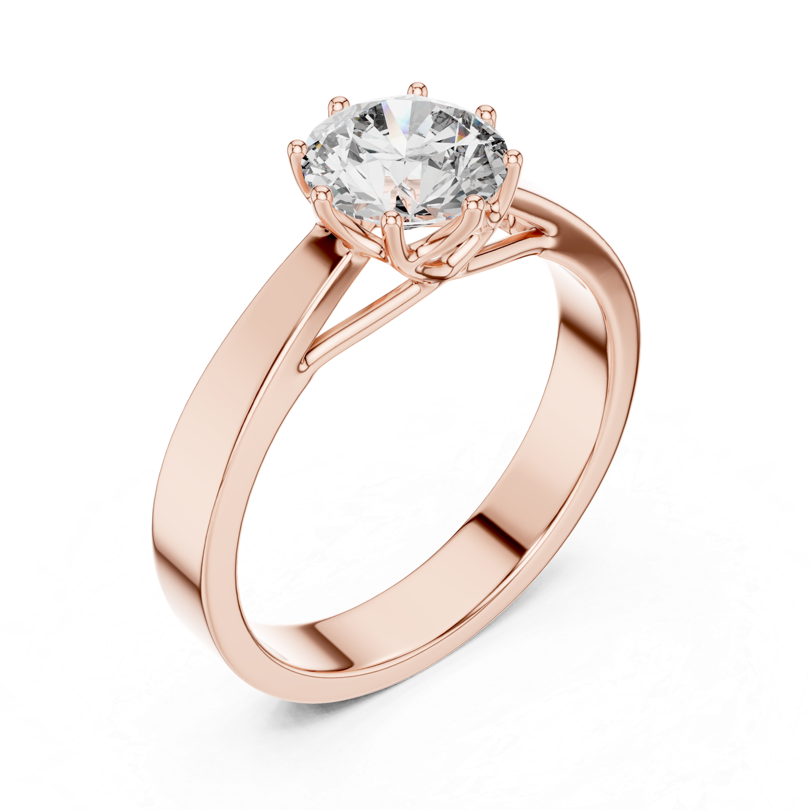 Aurora Diamond Solitaire Ring