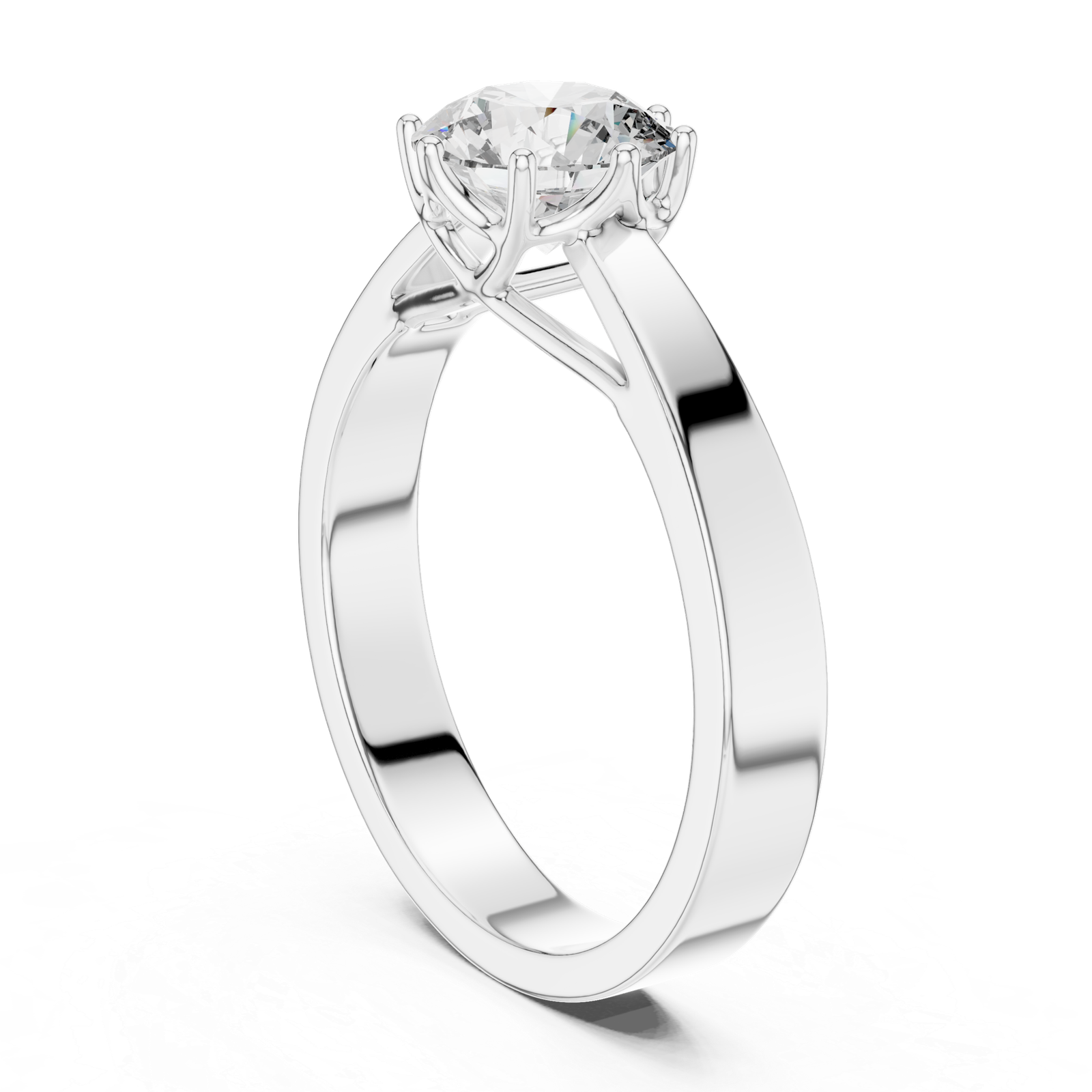 Aurora Diamond Solitaire Ring