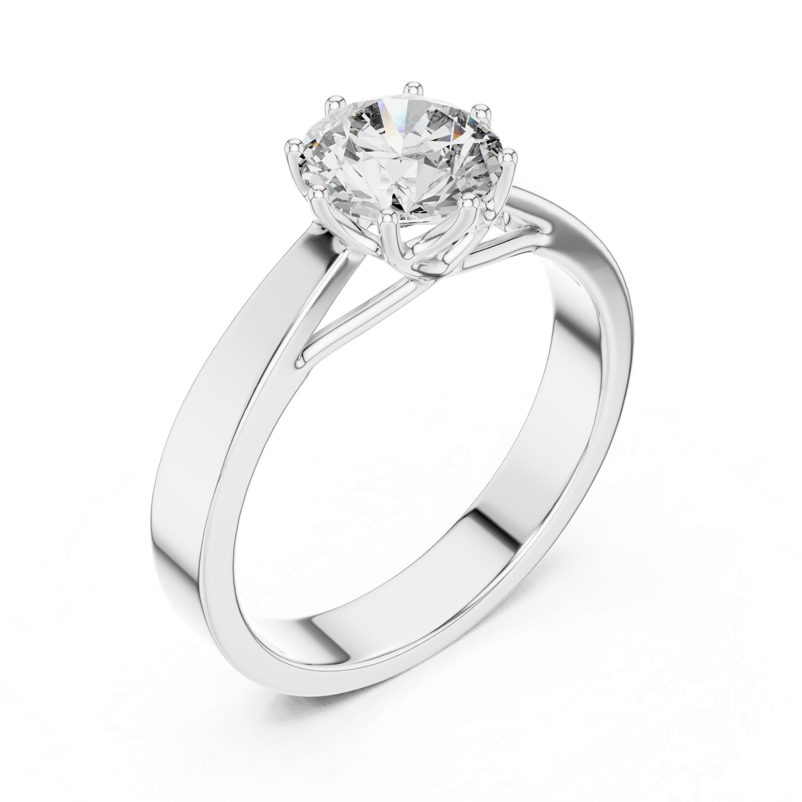 Aurora Diamond Solitaire Ring