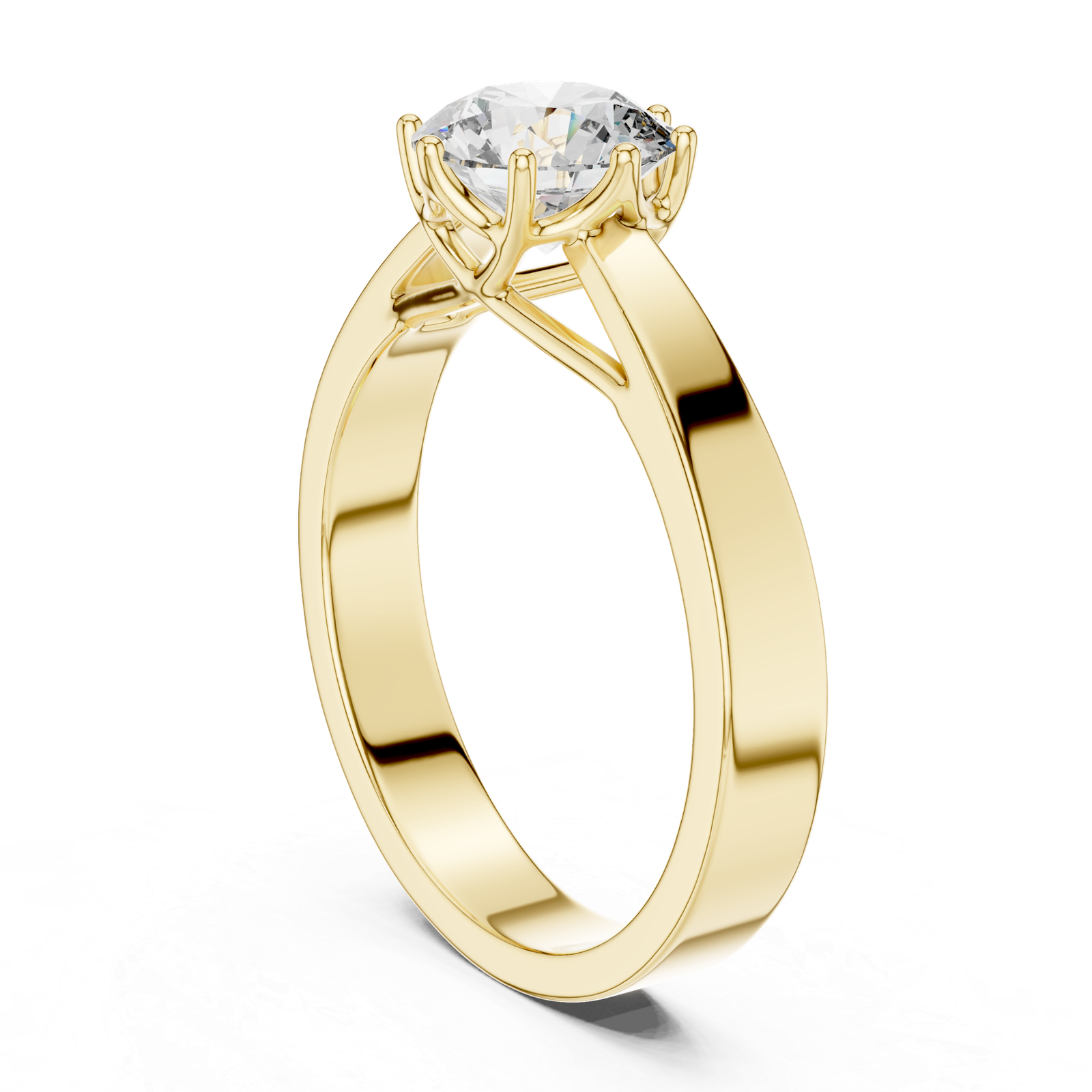 Aurora Diamond Solitaire Ring