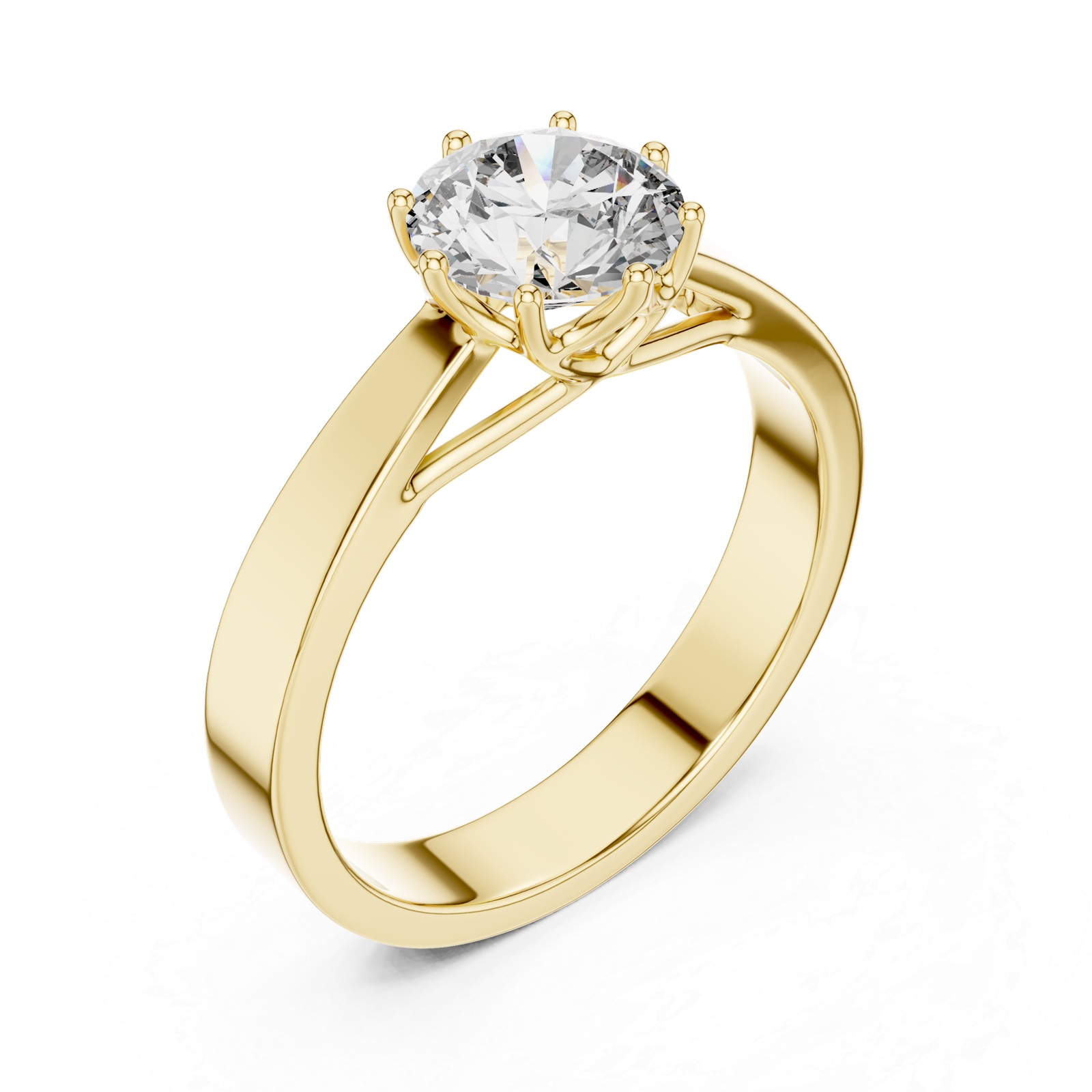 Aurora Diamond Solitaire Ring