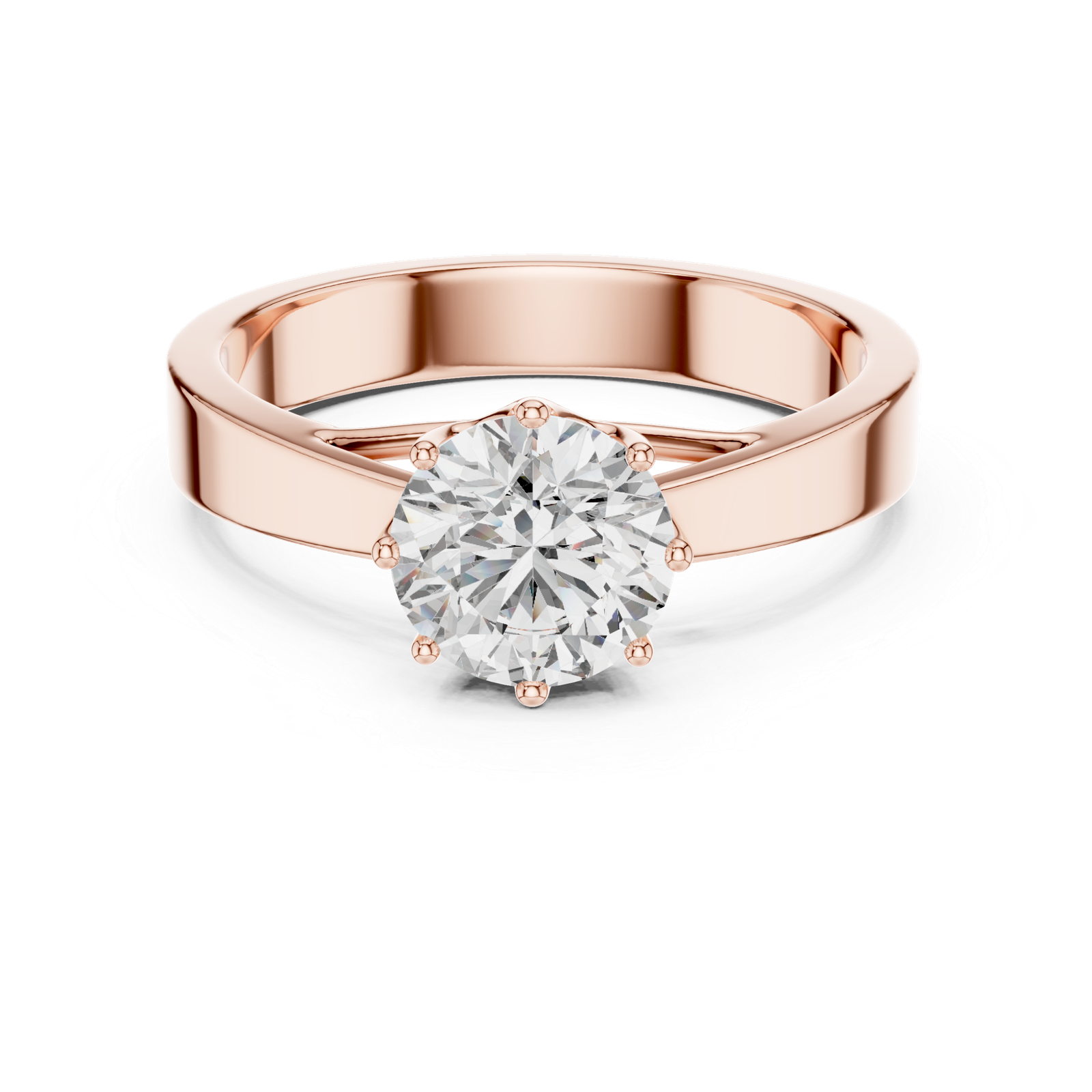 Aurora Diamond Solitaire Ring