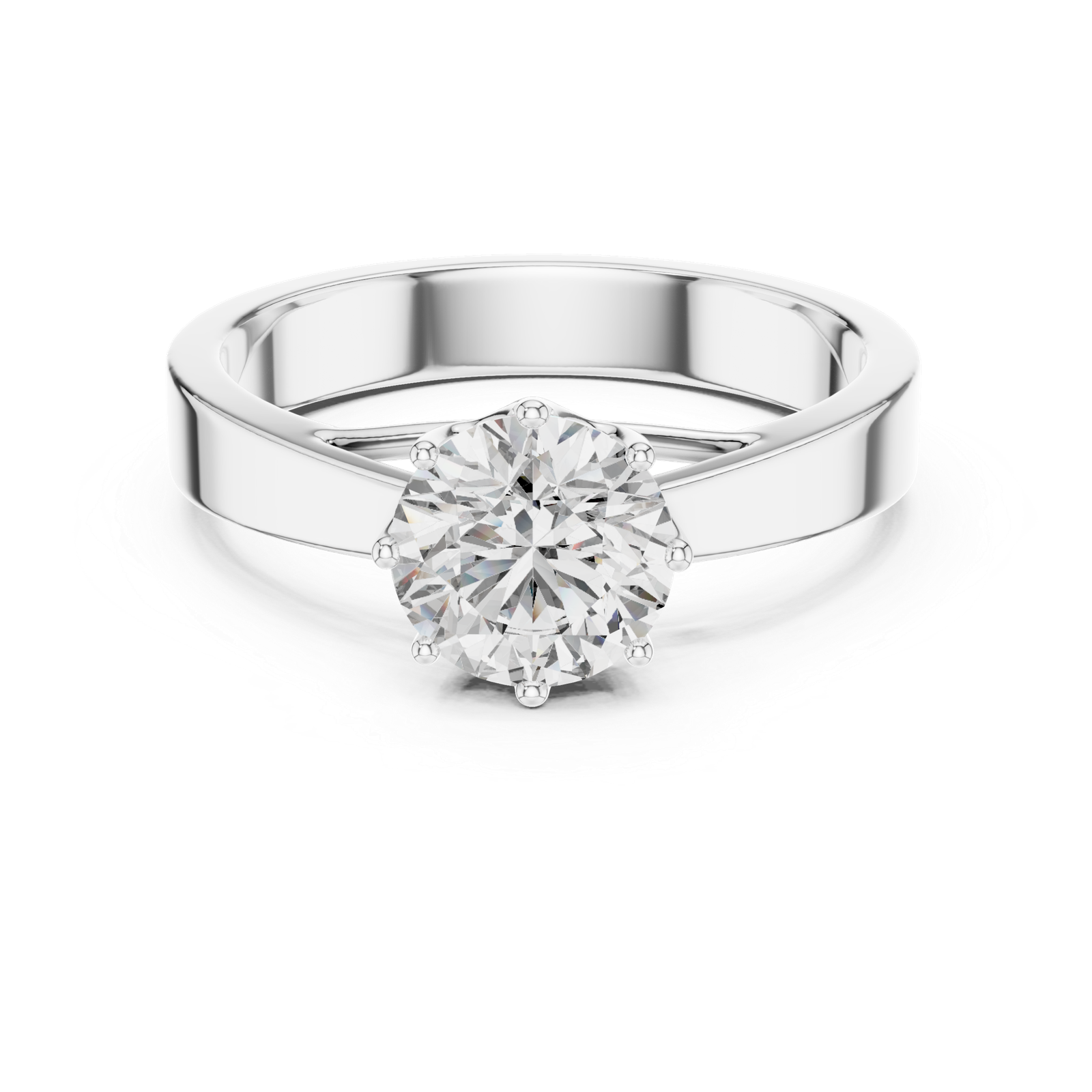 Aurora Diamond Solitaire Ring