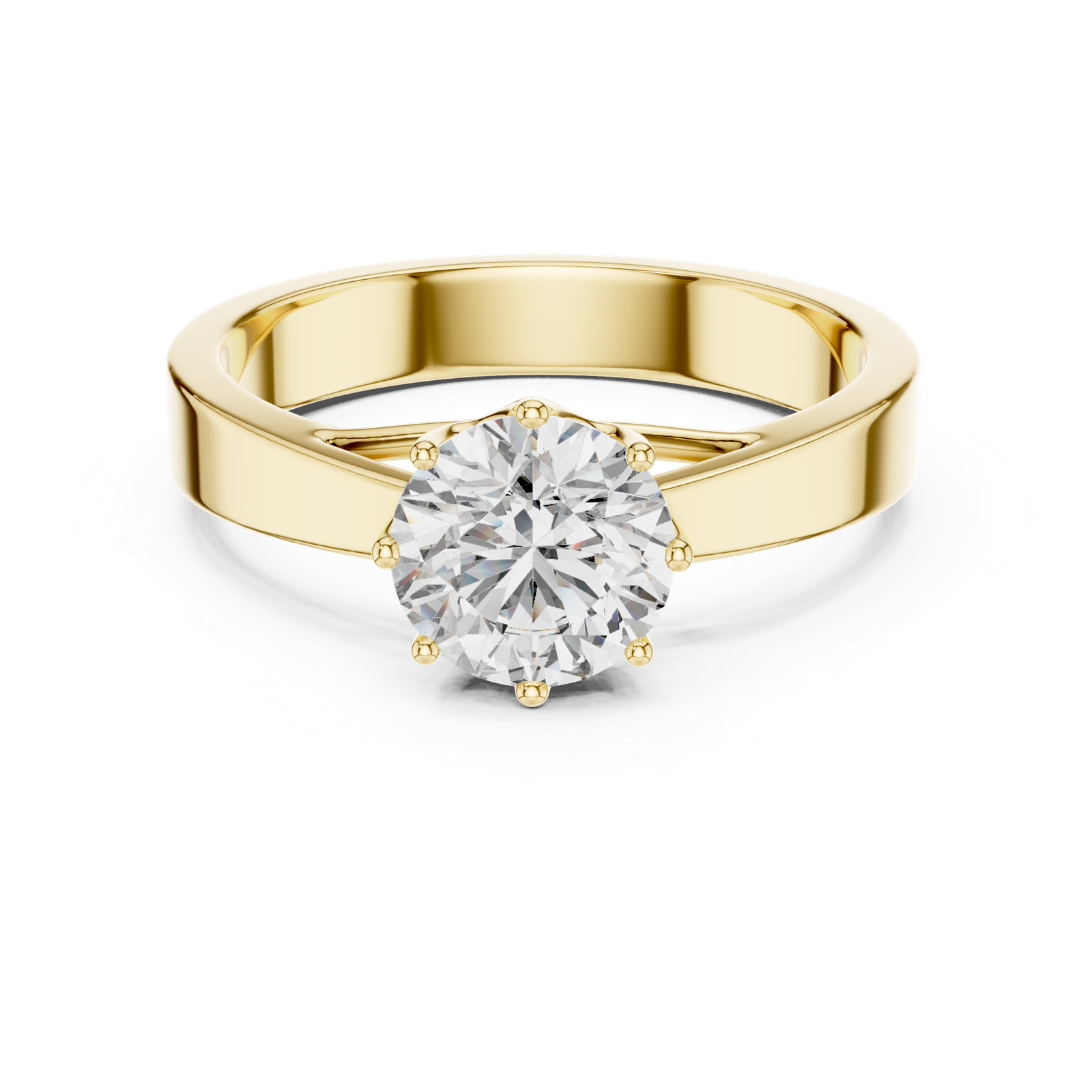 Aurora Diamond Solitaire Ring
