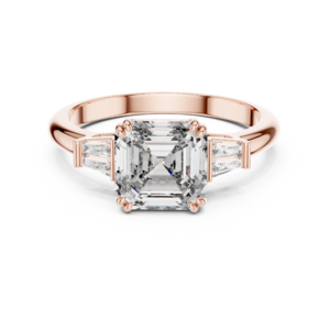 1.80 Cts Certified Emerald Cut Lab Grown Diamond Solitaire Engagement Ring