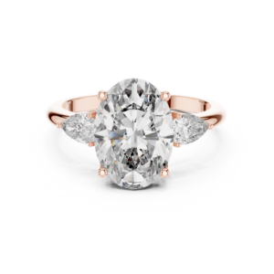 3.10 Cts Oval Cut Certified Lab Grown Diamond Ring