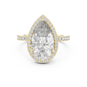 4.47 Cts Pear Cut Certified Lab Grown Diamond Ring