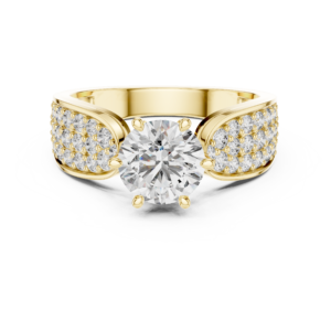1.53 Cts Round Cut Certified Lab Grown Diamond Ring