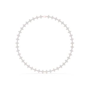 19.80 Cts Round Cut Certified Lab Grown Gold Diamond Necklace