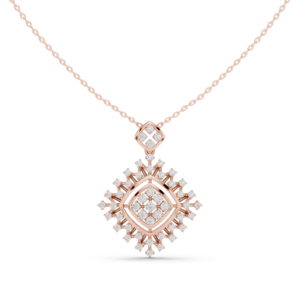 1.05 Cts Round Cut Lab Grown Diamond Gold Pendant