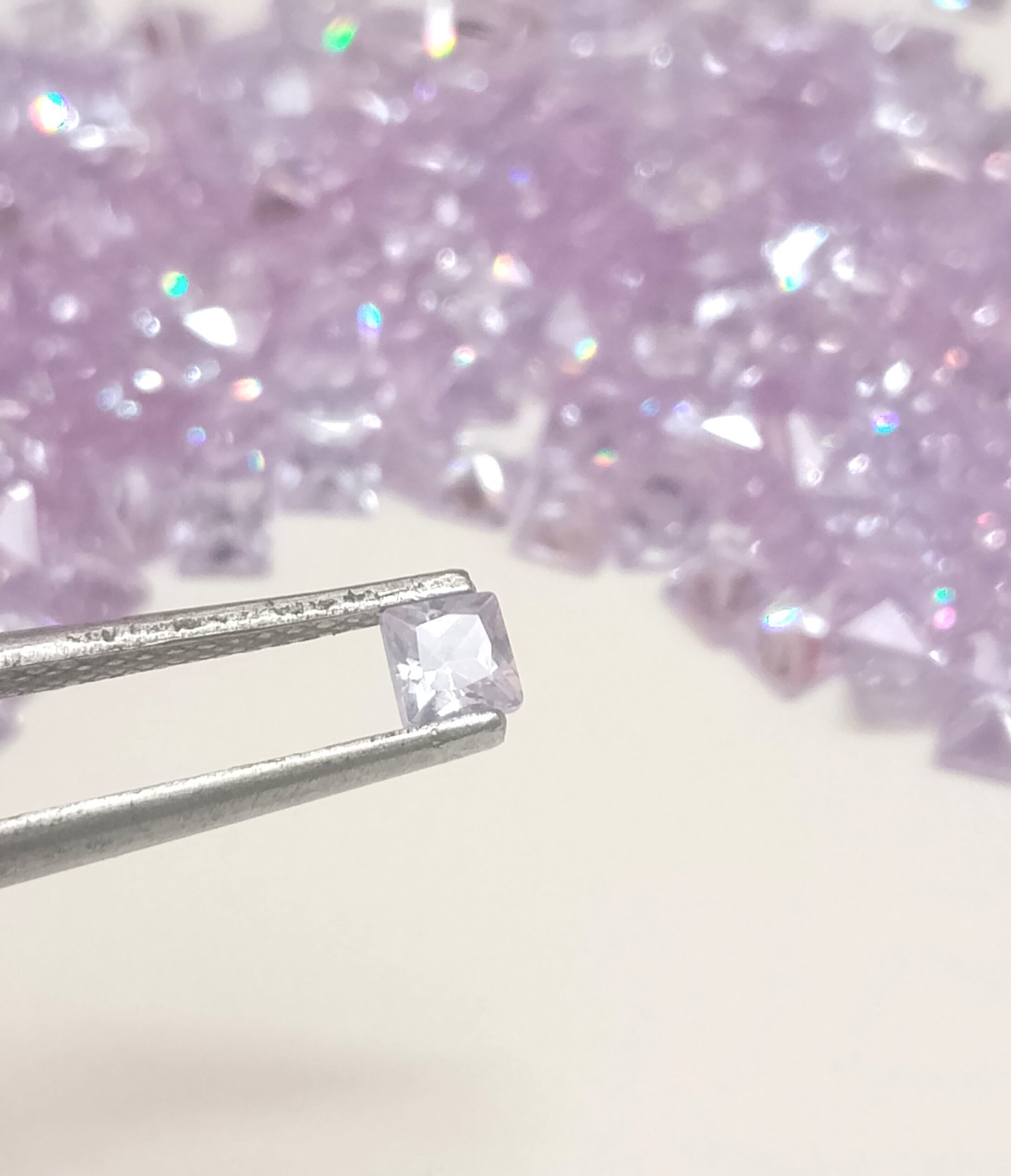 Purple Cubic Zirconia Princess Cut Gems, 113.65 Cts 350 Pcs 3mm - Image 3