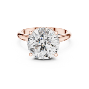 3.89 Ct Round Cut Certified Lab Grown Diamond Ring