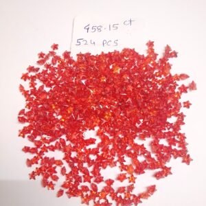 Orange CZ Star Shape Loose Stones