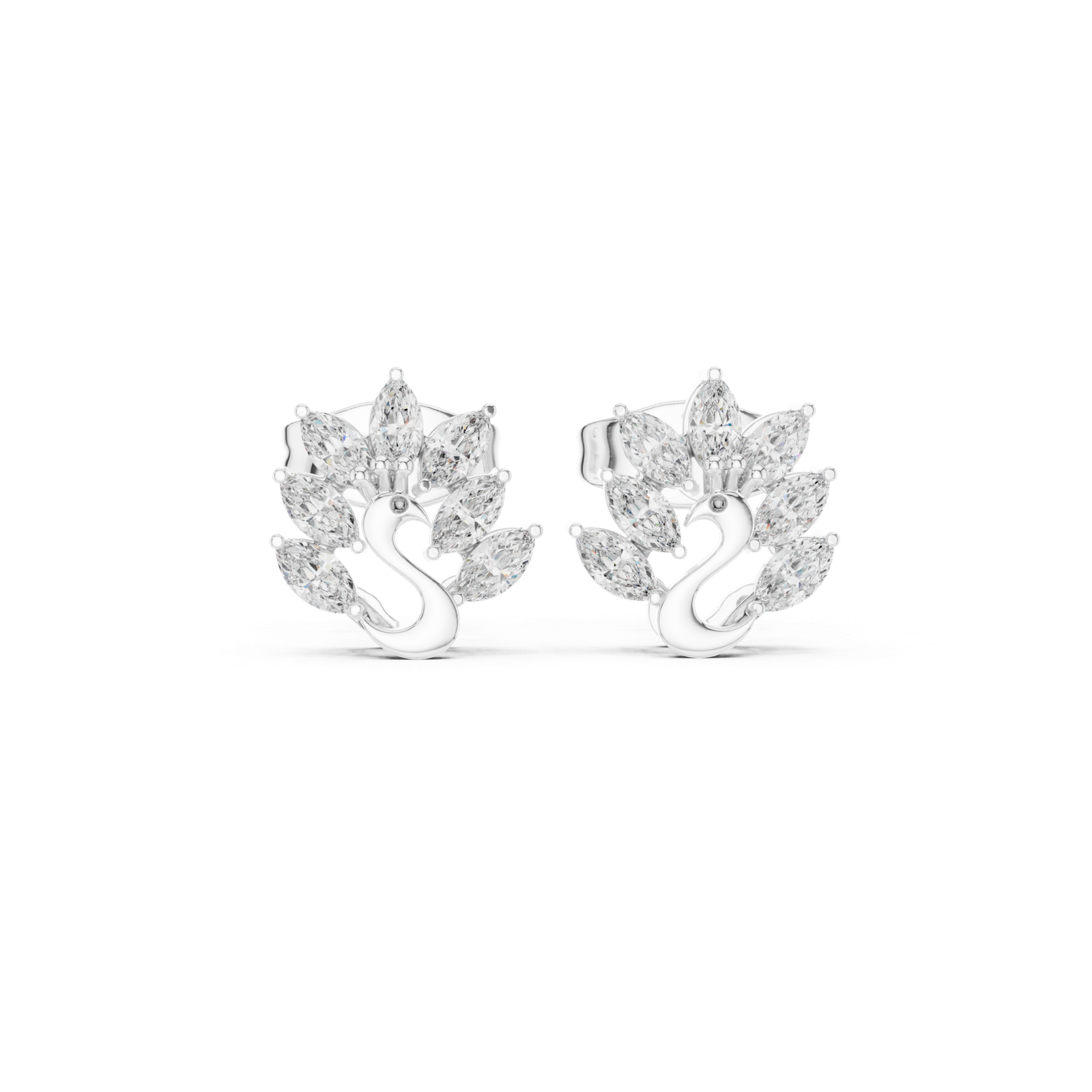 0.31 Cts Marquise Cut Lab Grown Gold Diamond Earrings ER-288
