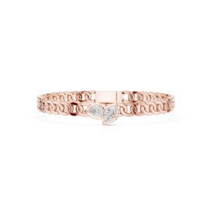 1.03 Cts Oval Cut Certified Lab Grown Diamond Gold Men's Bracelet GB-10
