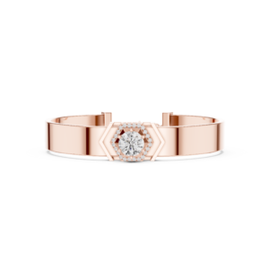 1.74 Cts Round Cut Lab Grown Diamond Gold Men's Bracelet