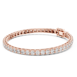 11.10 Cts Round Cut Lab Grown Diamond Gold Bracelet LB-0029