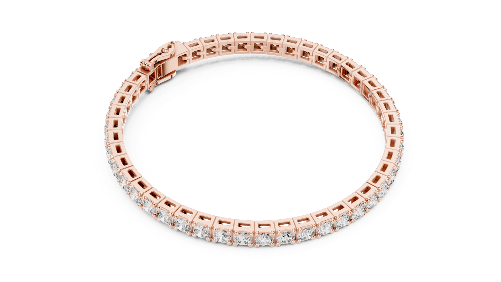 11.10 Cts Round Cut Lab Grown Diamond Gold Bracelet LB-0029